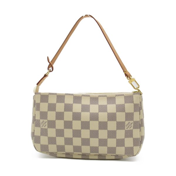 2101217189507 3 Louis Vuitton Pochette Accessoires Pouch Bag PVC Coated Canvas Damier Azur