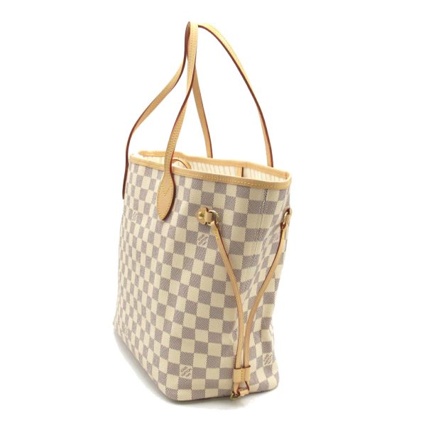 2118700041075 4 Louis Vuitton Damier Azur Neverfull MM Shoulder Bag