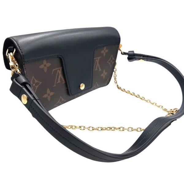 2300037108426 2 Louis Vuitton Padlock On Strap Monogram Canvas Shoulder Bag Noir