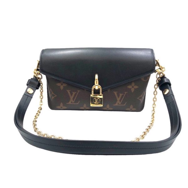 2300037108426 Louis Vuitton Padlock On Strap Monogram Canvas Shoulder Bag Noir