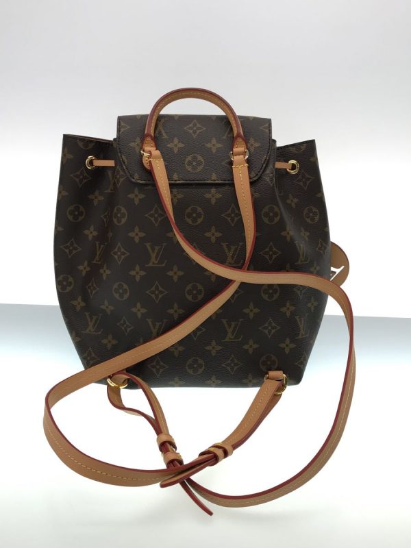 2324662044843 04 Louis Vuitton Montsouris NM PM Monogram Brown Rucksack Leather