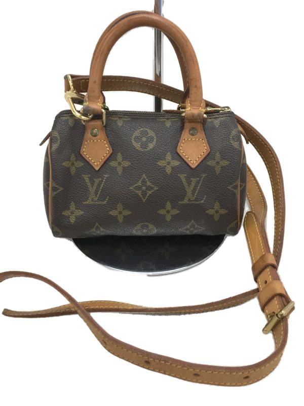 2333000567012 01 Louis Vuitton Mini Speedy Monogram Canvas Brown Shoulder Bag