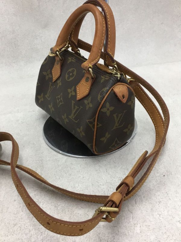 2333000567012 02 Louis Vuitton Mini Speedy Monogram Canvas Brown Shoulder Bag