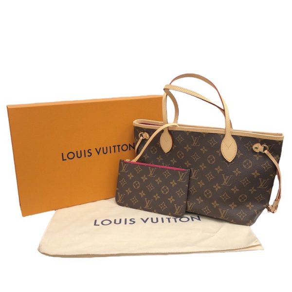 2339700003171 11 Louis Vuitton Neverfull PM Monogram Canvas Handbag