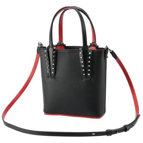 3 Christian Louboutin Shoulder Bag Cabata Mini Bag Tote Bag Black