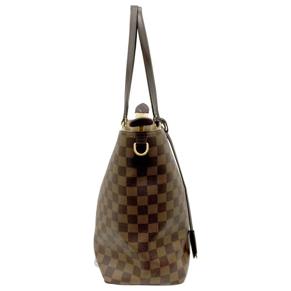 3 Louis Vuitton Jersey Damier Creme Shoulder Bag Brown