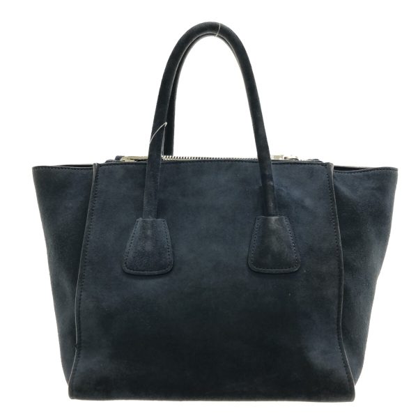 3 Prada Tote Bag Dark Navy Suede