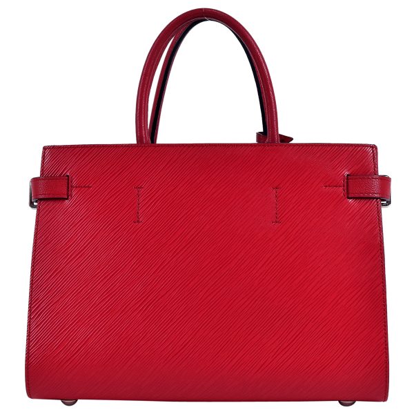 3 Louis Vuitton Twist 2way Shoulder Bag Tote Bag Epi Coquelicot