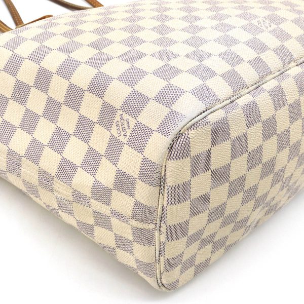 3 Louis Vuitton Damier Azur Neverfull MM Tote Bag Shoulder Bag