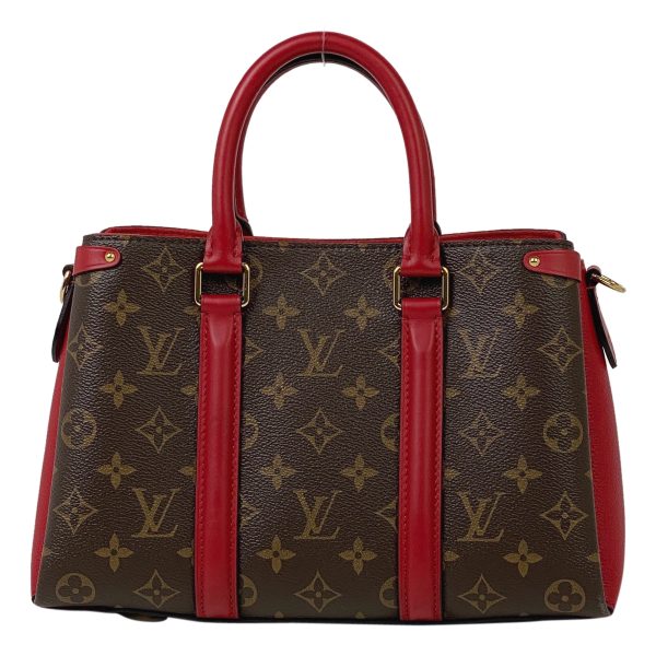 3 Louis Vuitton Soufflot NV BB Shoulder Bag Monogram Cerise Red