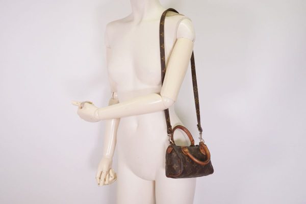 3 Louis Vuitton Mini Speedy Shoulder bag Monogram Leather Brown