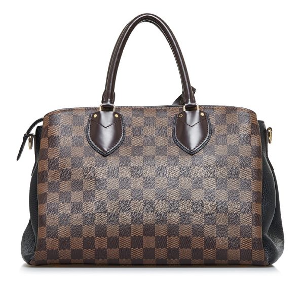 3 Louis Vuitton Damier Ebene Normandy Shoulder Bag Black