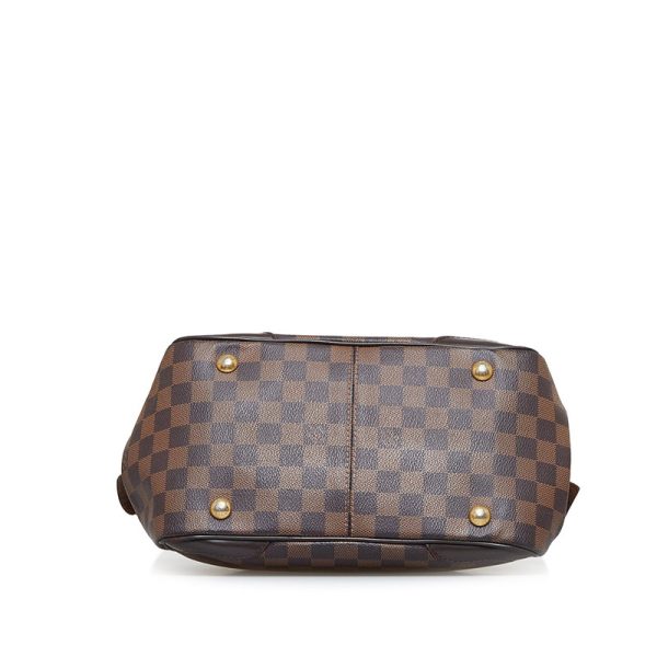 3 Louis Vuitton Damier Verona PM Handbag Brown Pvc Leather