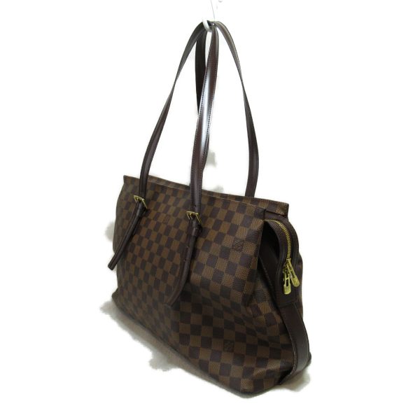 3 Louis Vuitton Chelsea Tote Bag Canvas Damier Ebene