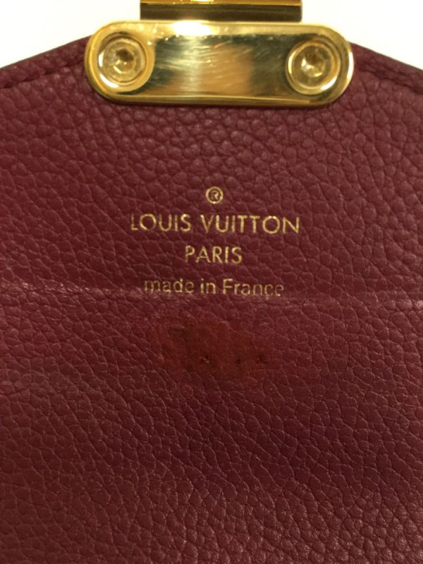 3 Louis Vuitton Portefeuil Pallas Noir Monogram Shoulder Bag Red