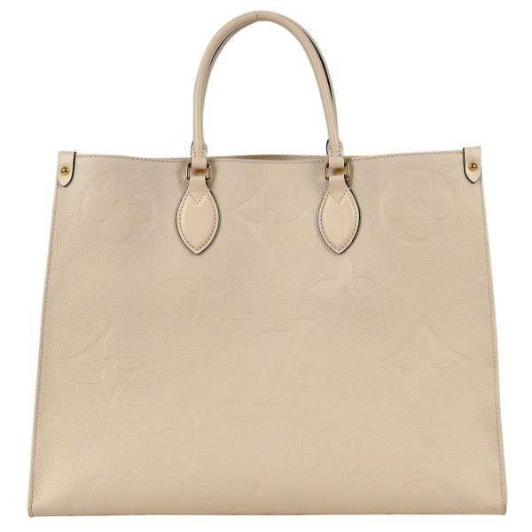 3 Louis Vuitton On The Go GM Shoulder Bag Monogram Creme