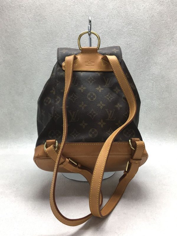 3 Louis Vuitton Backpack Montsouris MM Monogram PVC Brown