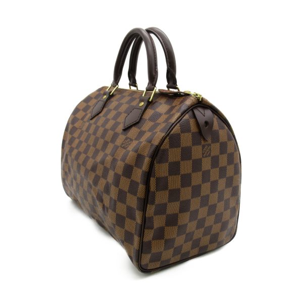 3 Louis Vuitton Speedy 30 Handbag Canvas Damier