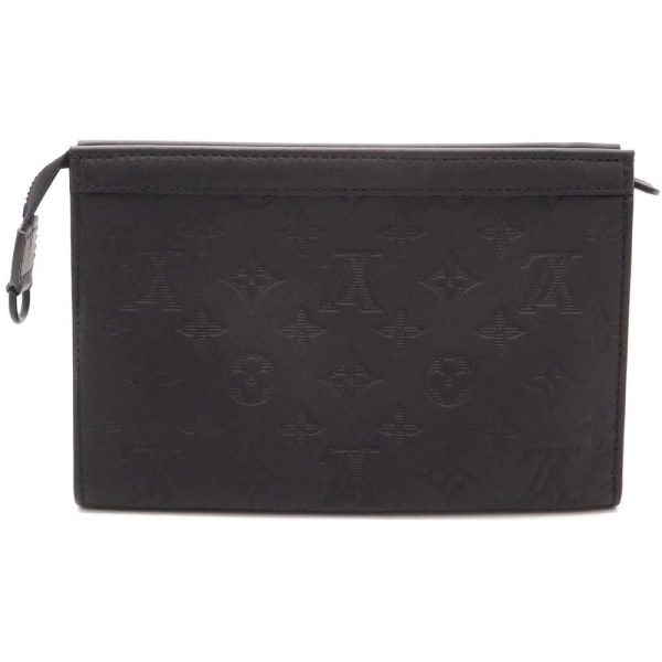 3 Louis Vuitton Shoulder Bag Monogram Shadow Gaston Wearable Wallet Black