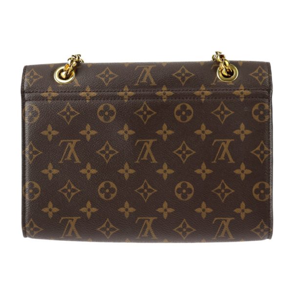 3 Louis Vuitton Victoire Shoulder Bag Monogram Canvas Calfskin Brown