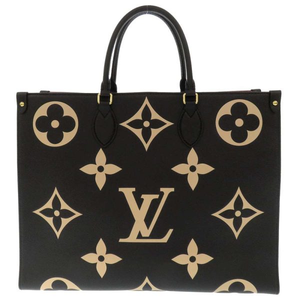 3 Louis Vuitton On The Go GM Monogram Emplant Empreinte BiColor Black