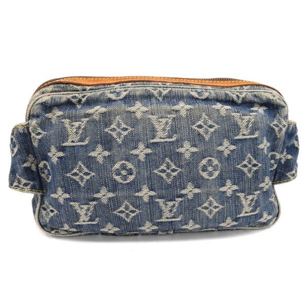 3 Louis Vuitton Bum Bag Body Bag Monogram Denim Blue