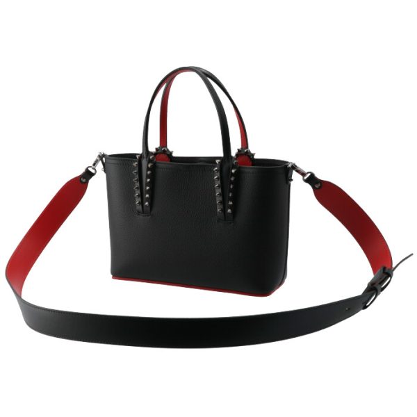 3 Christian Louboutin Tote Bag Cabata Mini Shoulder Bag Black