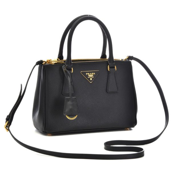 3141100732 Prada Calf Leather 2way NERO Handbag