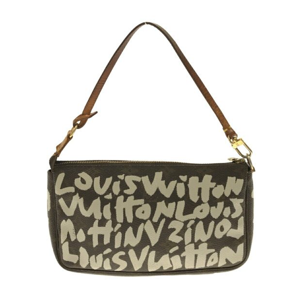 36363328 1 Louis Vuitton Pochette Accessoires Monogram Graffiti Canvas Handbag