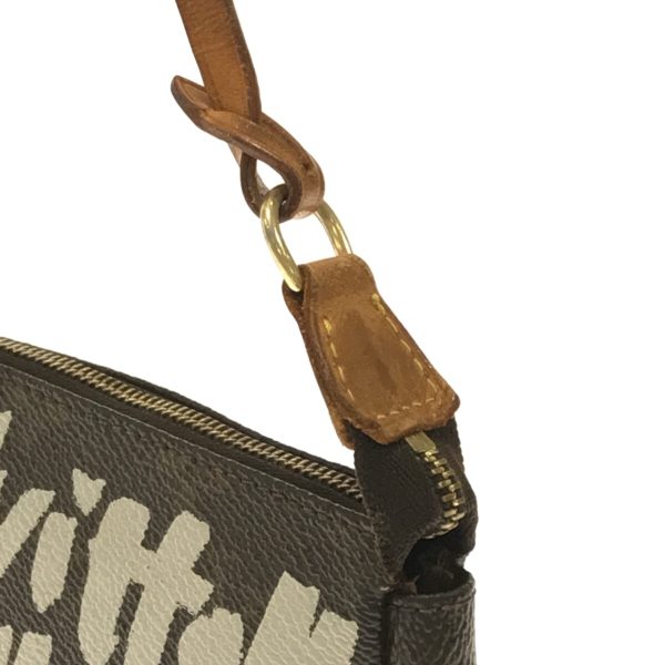 36363328 10 Louis Vuitton Pochette Accessoires Monogram Graffiti Canvas Handbag