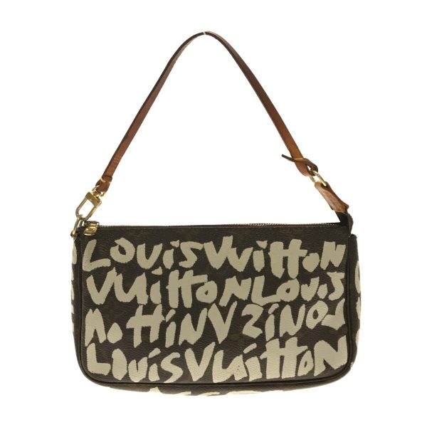 36363328 3 Louis Vuitton Pochette Accessoires Monogram Graffiti Canvas Handbag