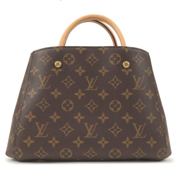 36799 5 2 Louis Vuitton Monogram Montaigne BB Nume Leather Shoulder Bag