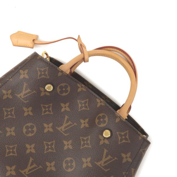 36799 5 4 Louis Vuitton Monogram Montaigne BB Nume Leather Shoulder Bag