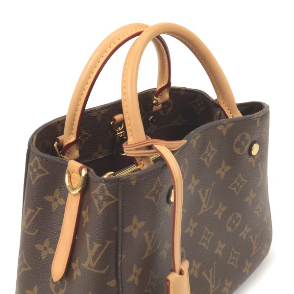 36799 5 5 Louis Vuitton Monogram Montaigne BB Nume Leather Shoulder Bag