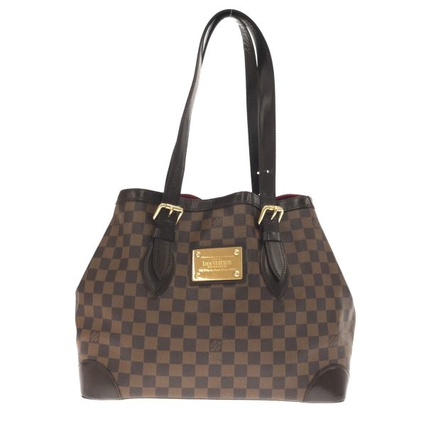 37113740 1 Louis Vuitton Hampstead MM Shoulder Bag Ebene Damier Canvas