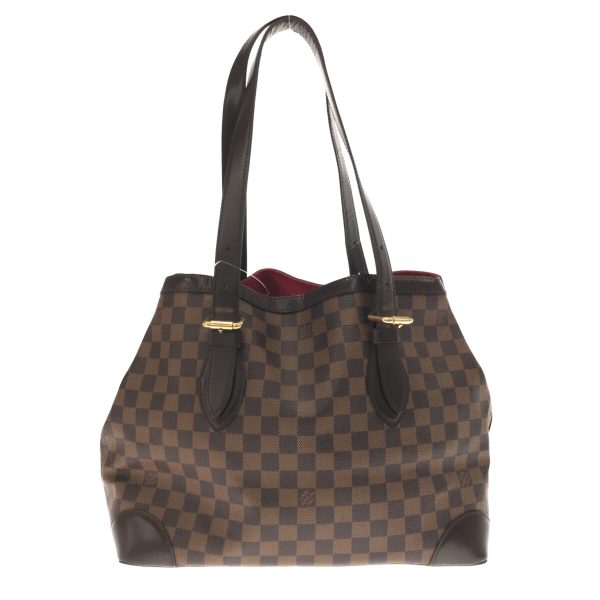 37113740 3 Louis Vuitton Hampstead MM Shoulder Bag Ebene Damier Canvas