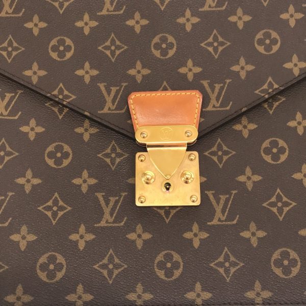 37126826 11 Louis Vuitton Monogram Canvas Serviette Consier Business Bag