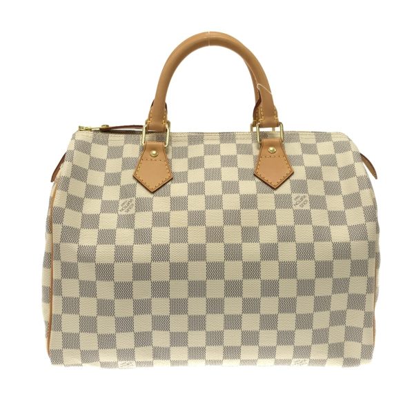 37142124 3 Louis Vuitton Speedy 30 Azure Damier Canvas Handbag