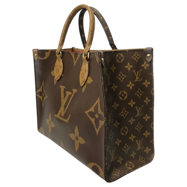 4 Louis Vuitton On The Go MM Monogram Giant Reverse Handbag