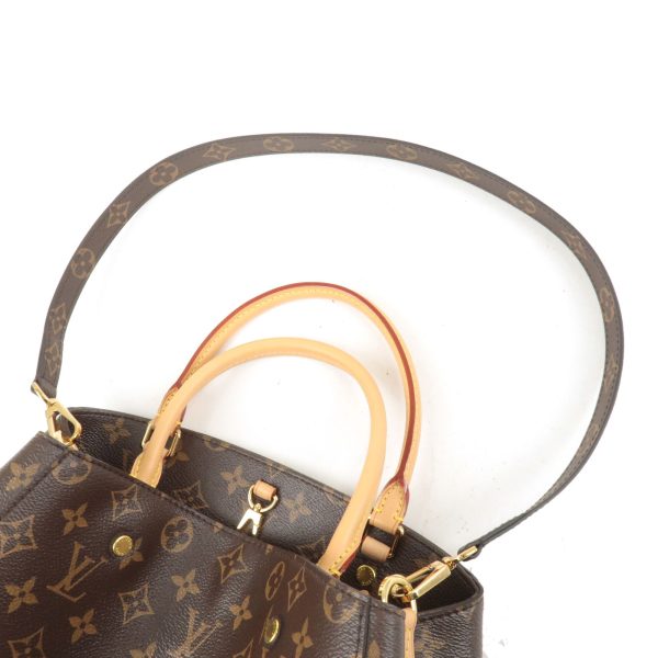 4 Louis Vuitton Monogram Montaigne MM 2WAY Bag Handbag Shoulder Bag