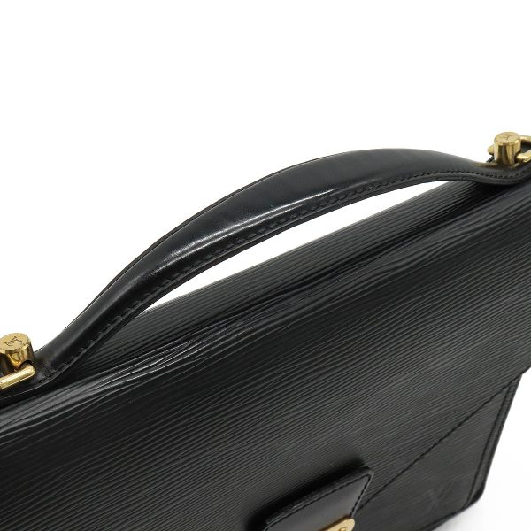 4 Louis Vuitton Epi Monceau Shoulder Bag Noir Black