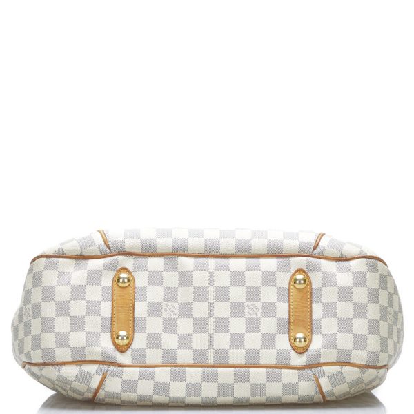 4 Louis Vuitton Damier Azur Galliera PM Shoulder Bag White