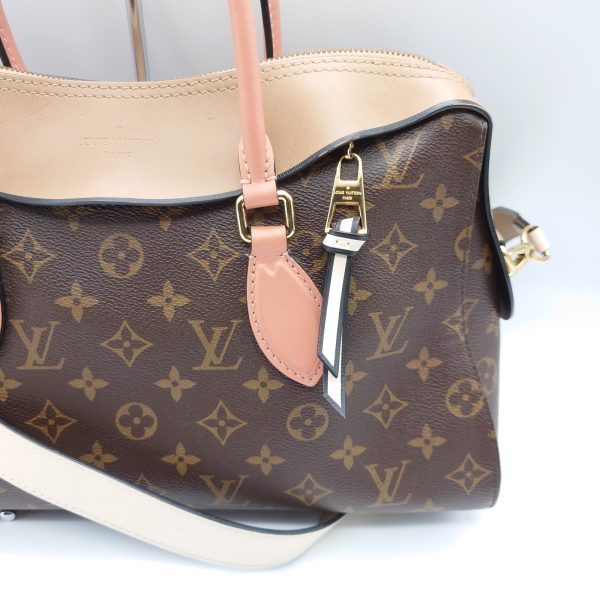 4 Louis Vuitton Tuileries Tote Handbag Shoulder Bag Monogram Brown