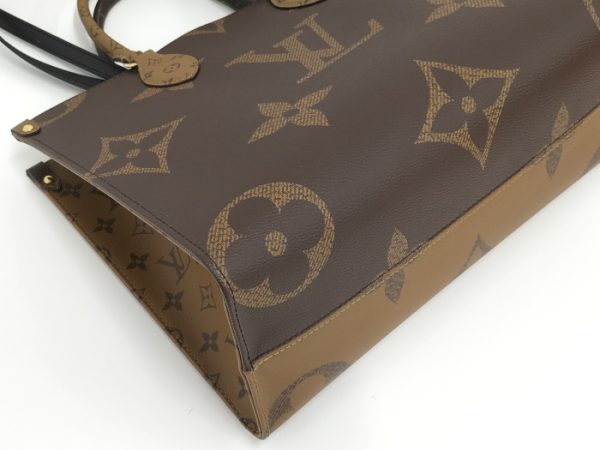 4 Louis Vuitton 2way Tote Bag On The Go MM Monogram Reverse Giant