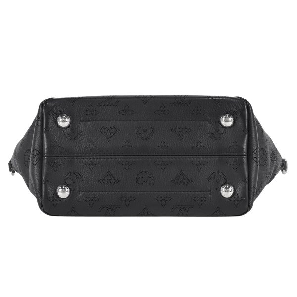 4 Louis Vuitton Hina PM Mahina Noir Shoulder Bag Black