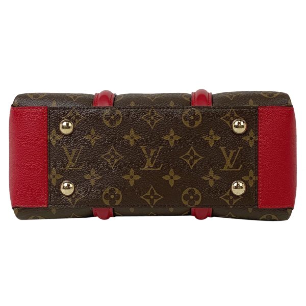 4 Louis Vuitton Soufflot NV BB Shoulder Bag Monogram Cerise Red