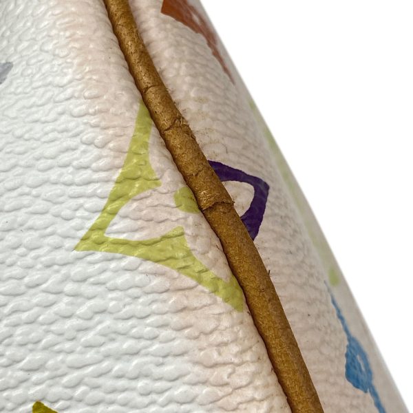 4 Louis Vuitton Mini Speedy Handbag Monogram Multicolor White