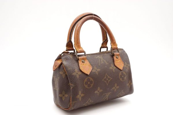 4 Louis Vuitton Mini Speedy Shoulder bag Monogram Leather Brown