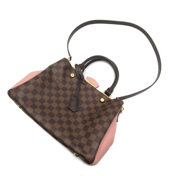 4 Louis Vuitton Brittany Shoulder Bag Damier Ebene Pink