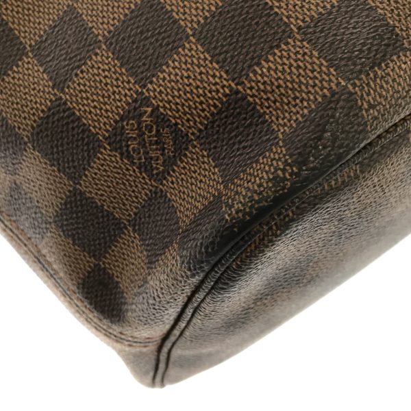 4 Louis Vuitton Neverfull MM Tote Bag Ebene Damier Canvas